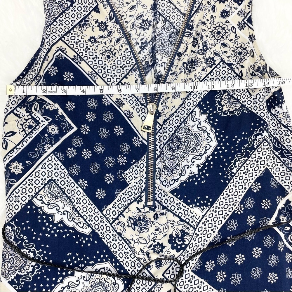 Boho Midi Dress with Floral/Geometric Pattern Size XS - Picture 5 of 8